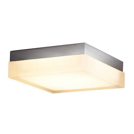 Dice 12in LED Square Flush Mount 3000K In Brushed Nickel